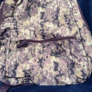 Purple Camo Style Design Backpack